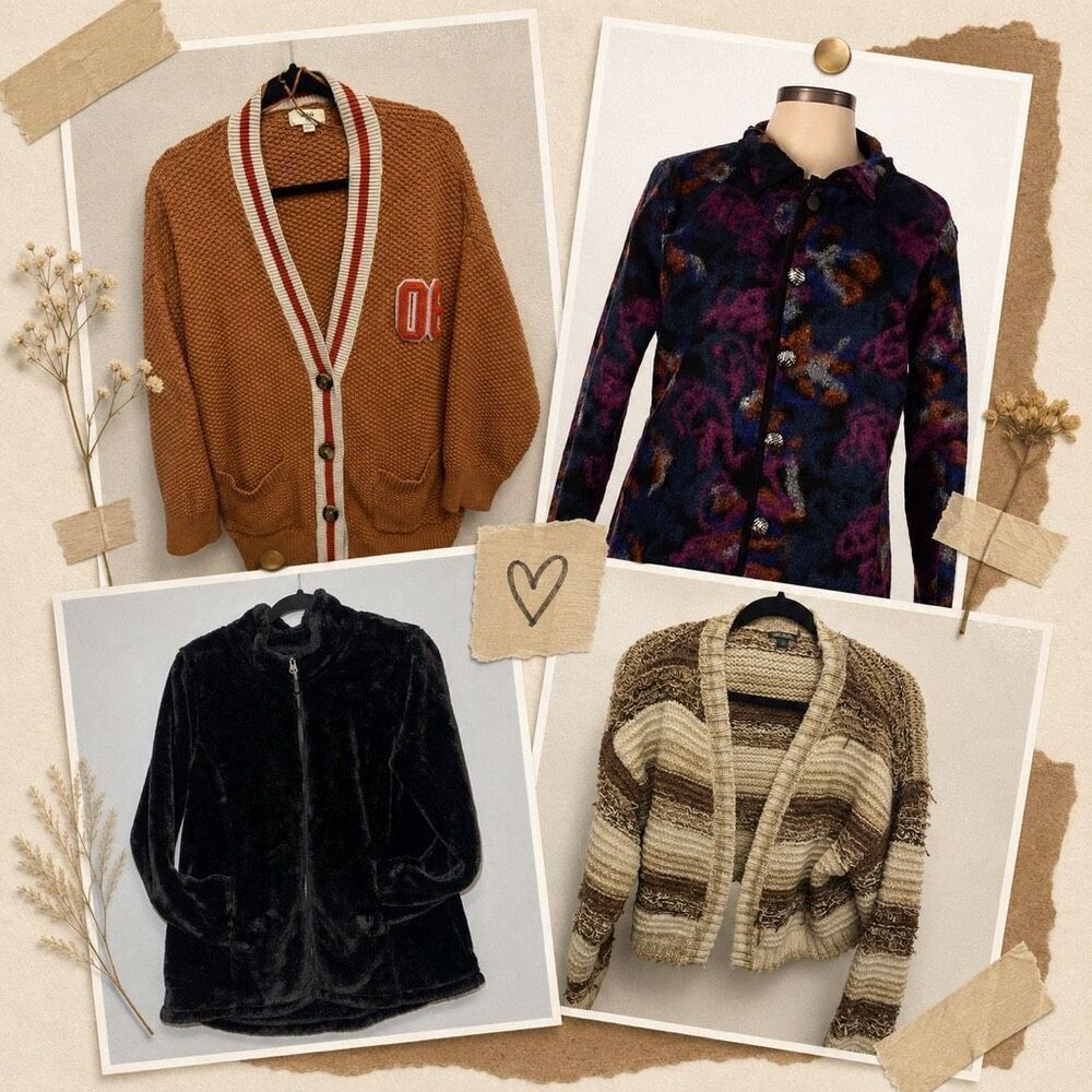 Women’s Jackets/Cardigans Bundle 4 pcs Large